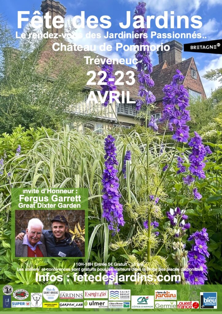 fête des jardins 22 et 23 AVRIL 2023 Au château de Pommorio à Tréveneuc en Bretagne​